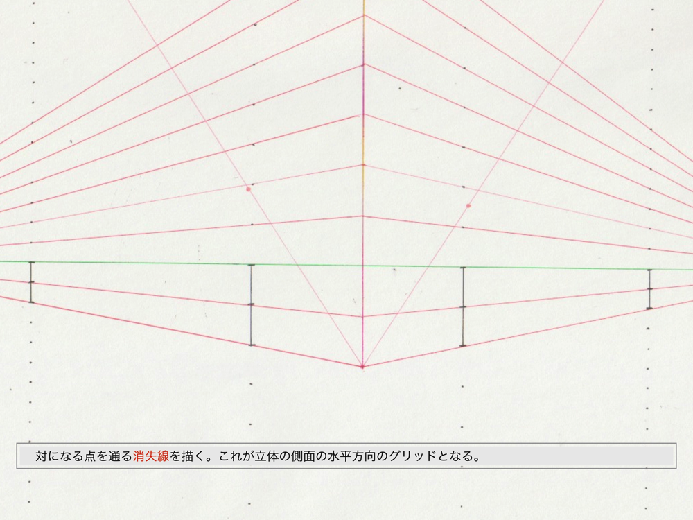 3点透視図法・M点法7